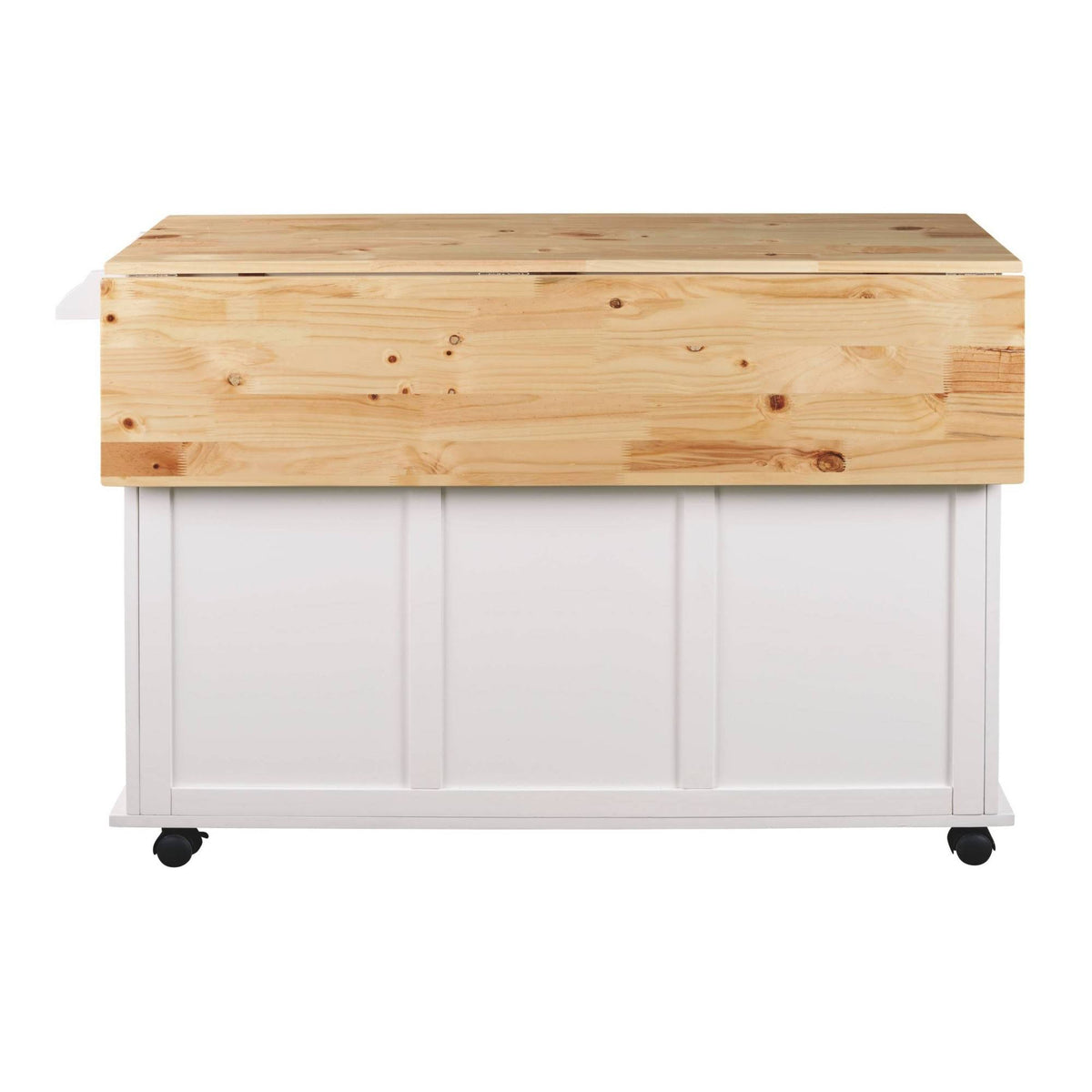 White/Light Brown Kitchen Cart Y76308