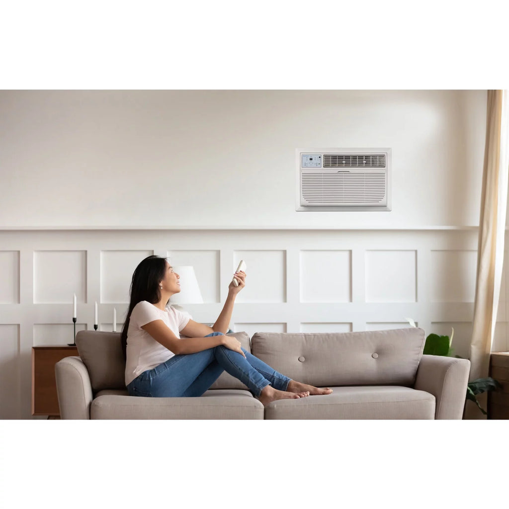 10,000 BTU 115-Volt Through-the-Wall Air Conditioner with Remote, White Y4676
