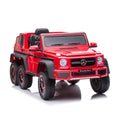 24V Ride On Car with Remote and Leather Seat, Red C808974