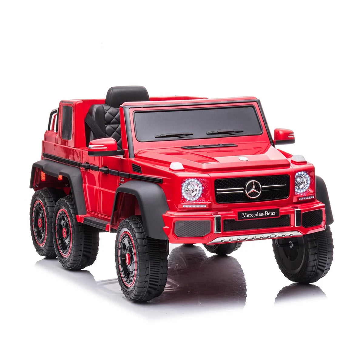 24V Ride On Car with Remote and Leather Seat, Red C808974