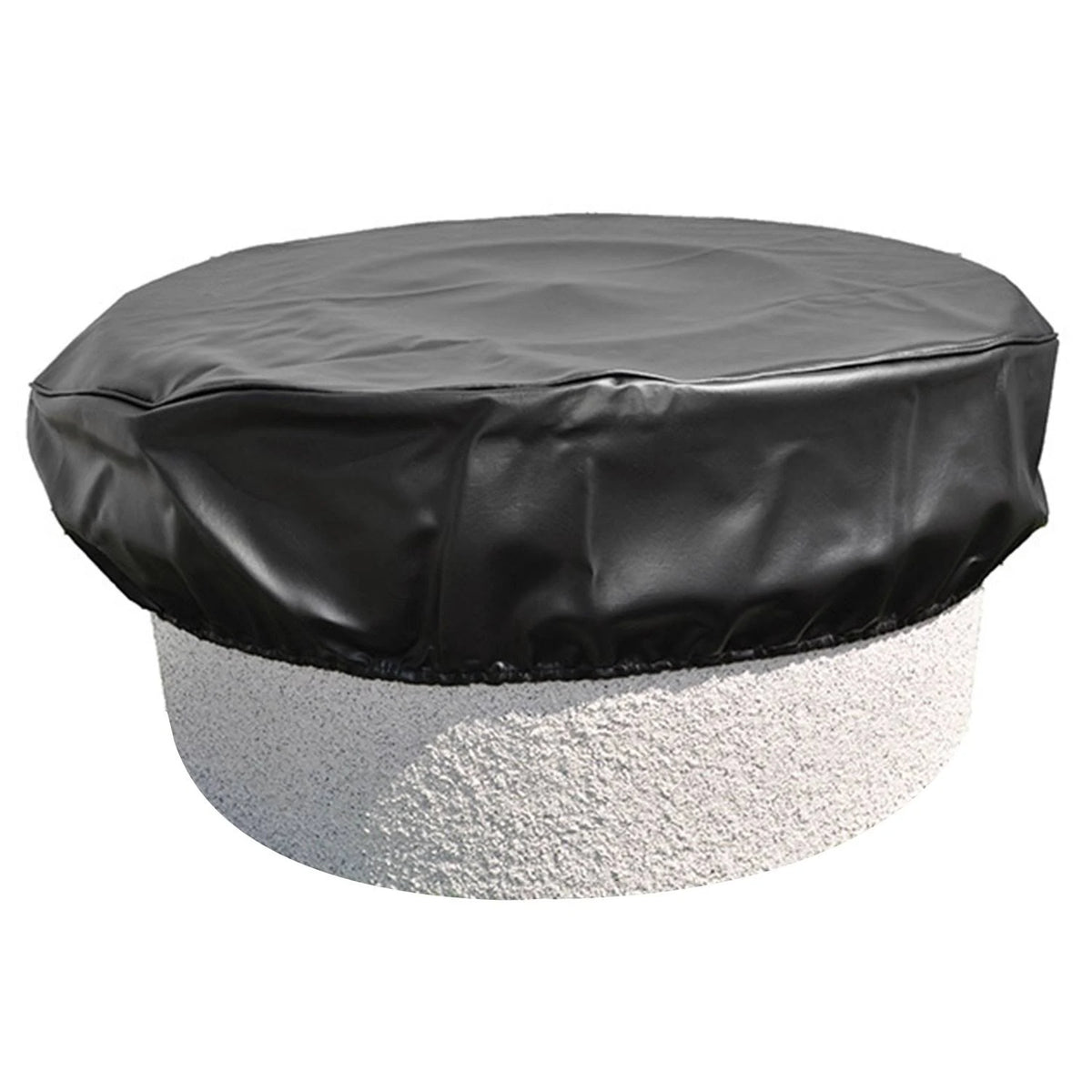 Black Vinyl Round Fire Pit Cover V226
