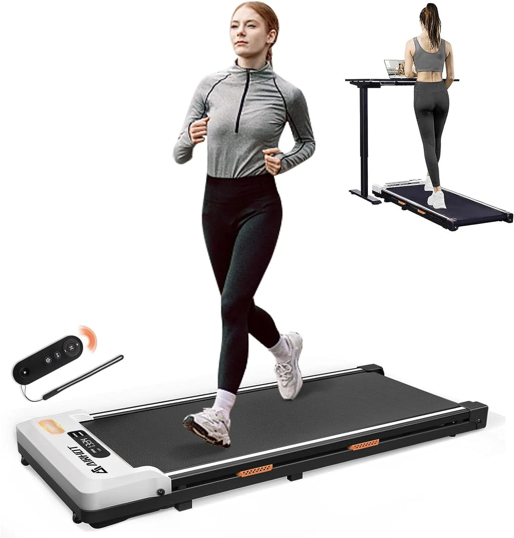 2 in 1 Portable Treadmill with Remote Control Lanyard, Black D242406