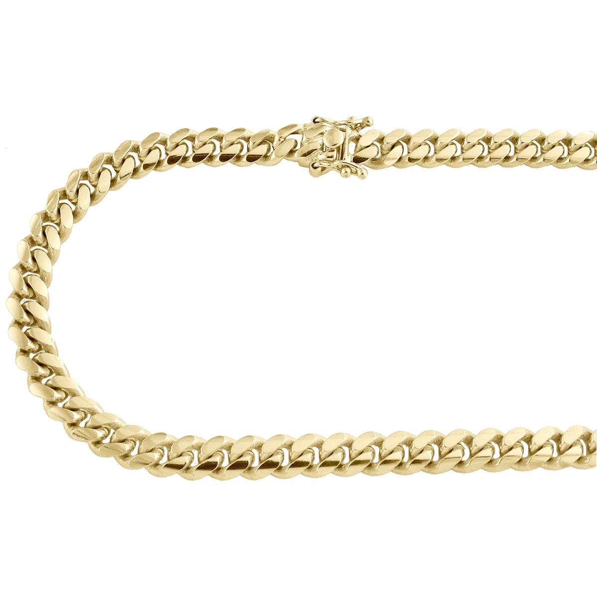 10K Yellow Gold Solid Miami Cuban Link Chain Necklace 30 Inch K6702