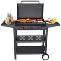 3 Burner BBQ Propane Gas Grill, Stainless Steel, Black A38720