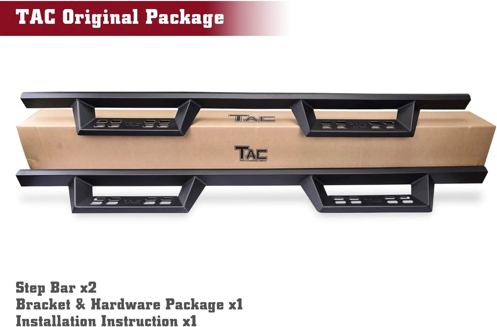 Black 2pcs Running Boards Side Steps R31773