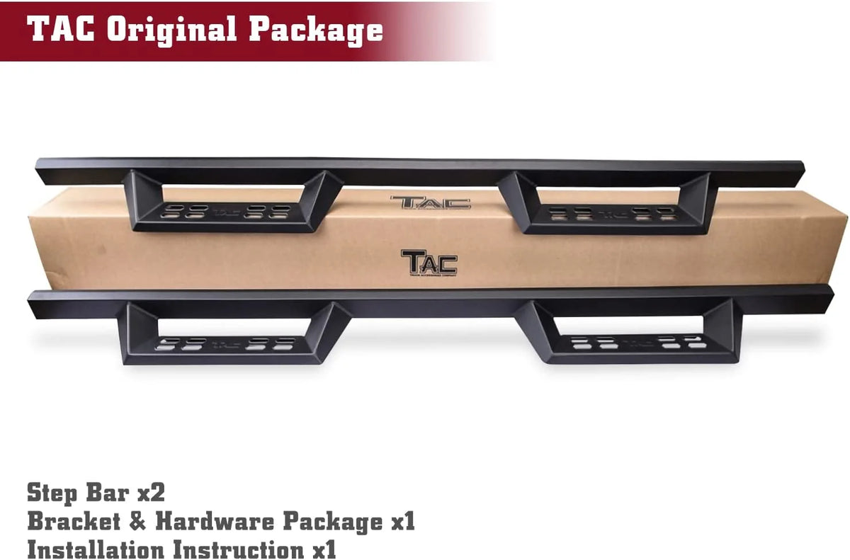 Black 2pcs Running Boards Side Steps R31773