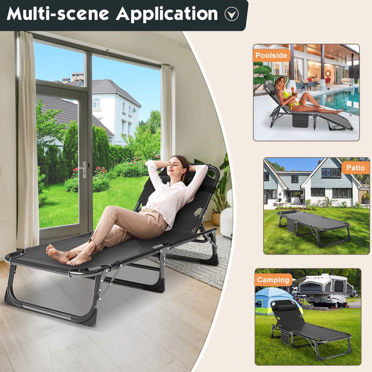 Folding Bed with Mattress and Carry Bag Q8016