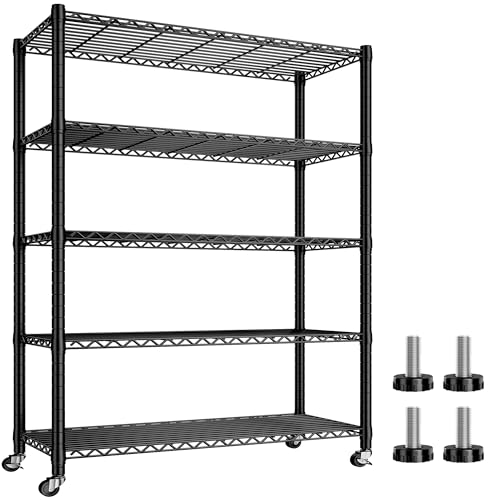 5-Tier Heavy Duty Metal Wire Shelving Y154