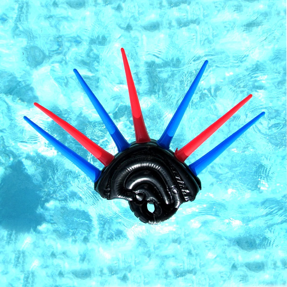 24" Inflatable Mohawk Helmet Pool Float Toy X7083