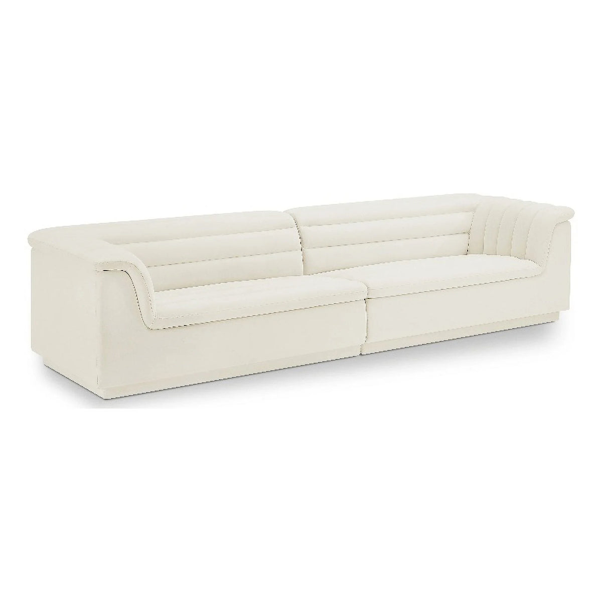 Cream Velvet Modular Sofa Z4478