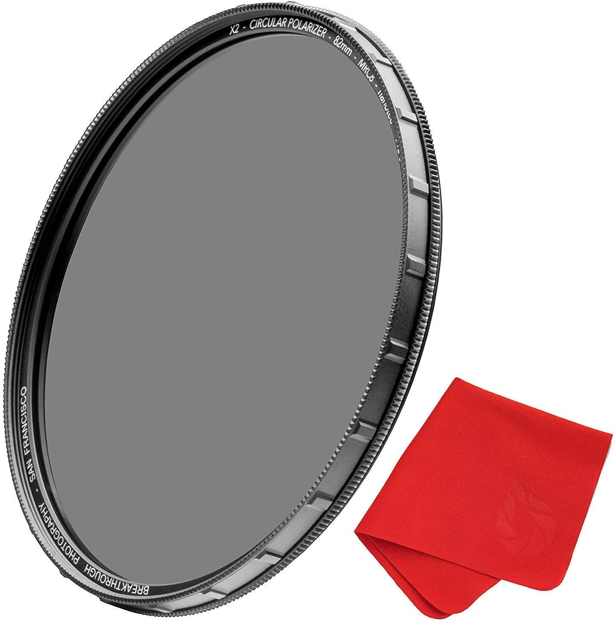 77mm CPL Circular Polarizing Filter for Camera Lenses with Lens Cloth, Pack of 2 T427