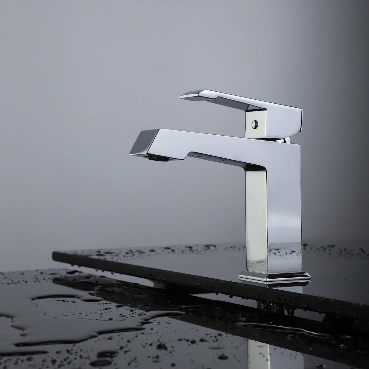 Chrome Brass Single Hole Bathroom Faucet E827843