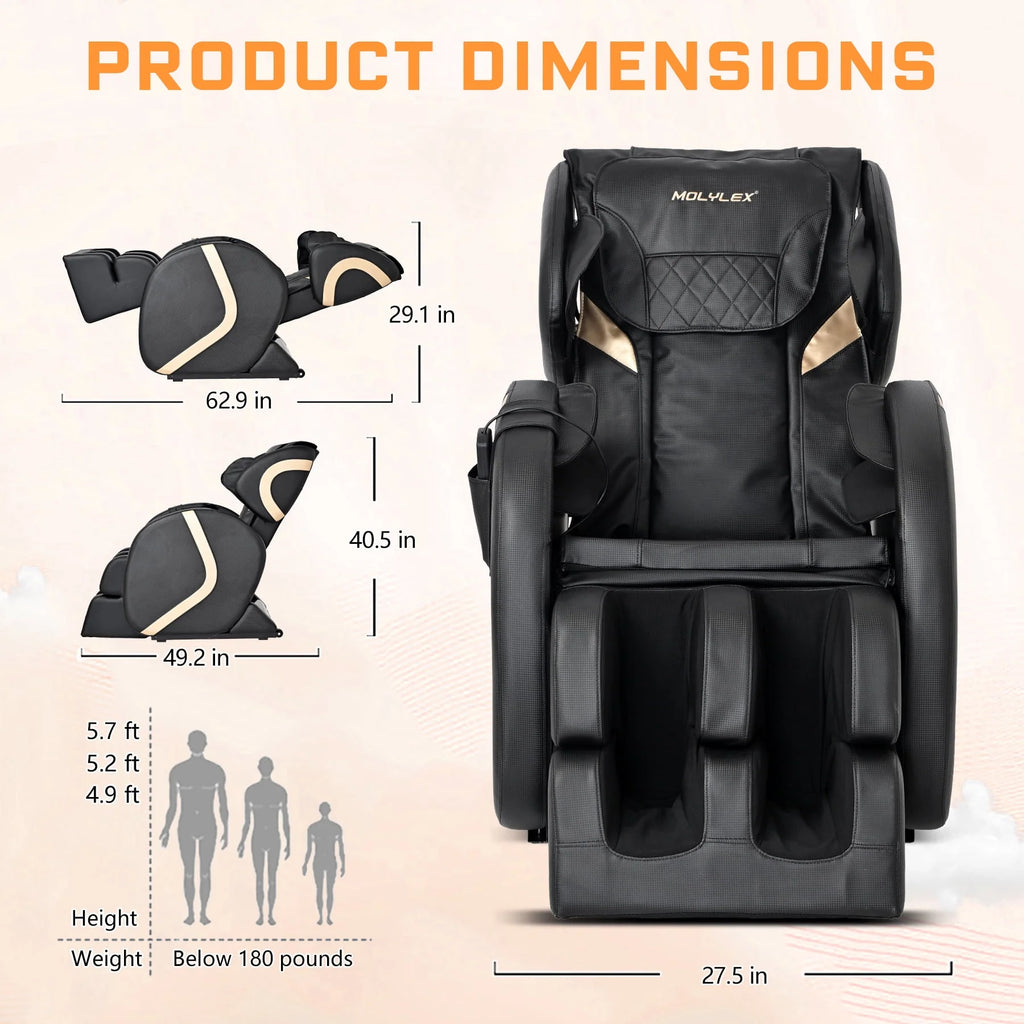 Small Zero Gravity Full Body Massage Chair with Heating and Airbags D71501
