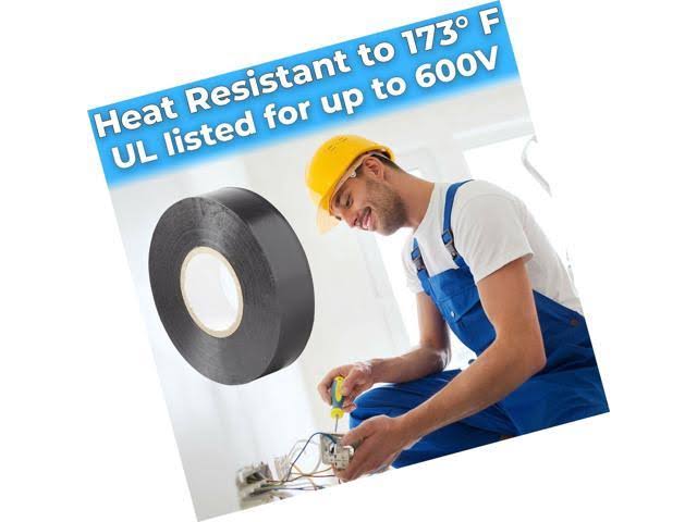 Black Electrical Tape Jumbo Roll 10 Pack E11365