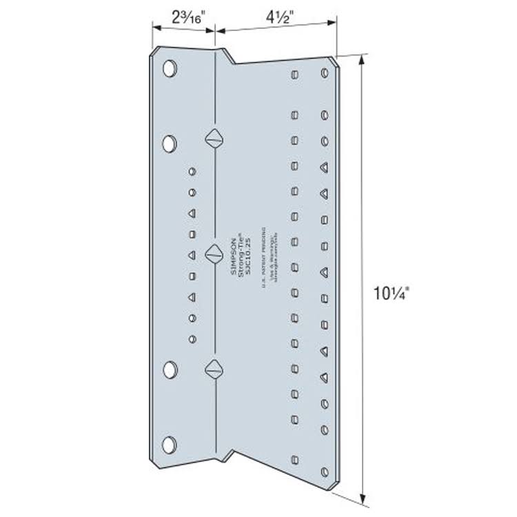 Steel-Joist Connectors 10-1/4x22 N801