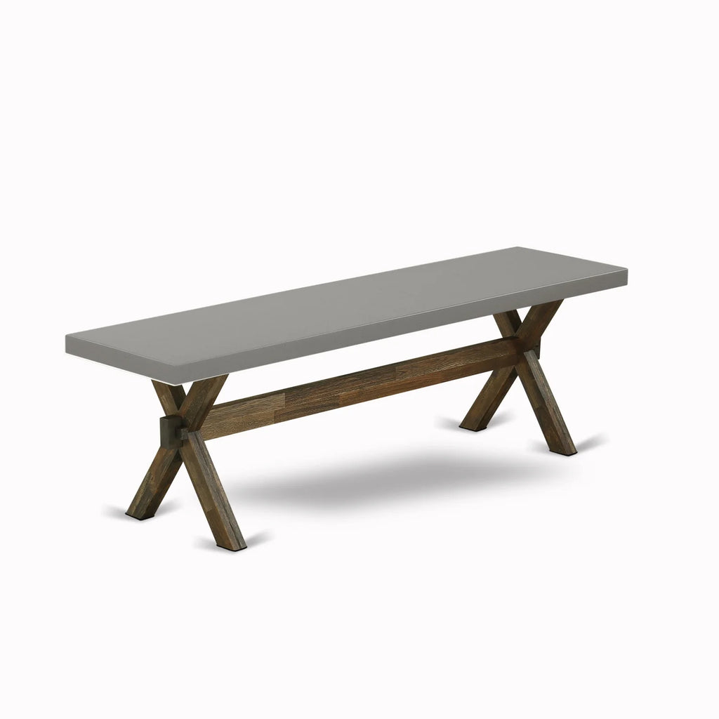 6-Pc Dining Table Set with Bench and Parson Chairs F561951