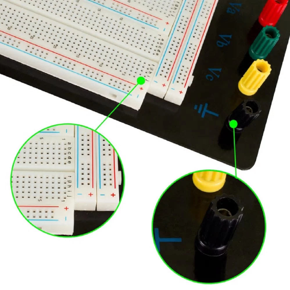 Externally Powered Solderless Breadboard with Jumper Wires and Power Module O260