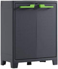 Charcoal Grey Plastic Cupboard Low M26106