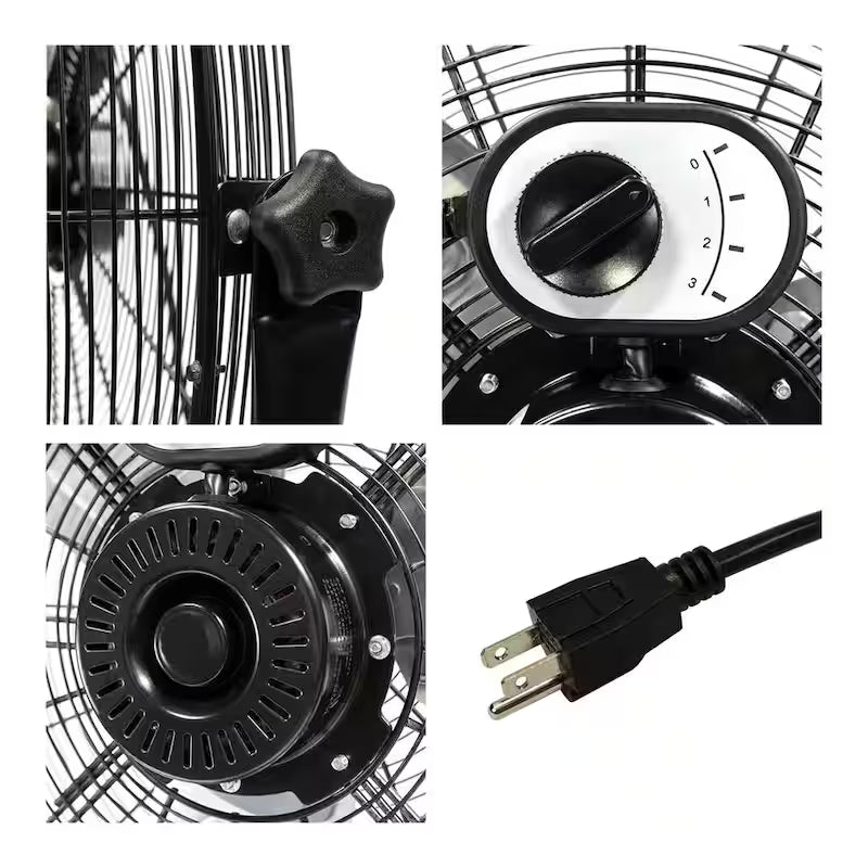 3-Speed Tilting Pedestal Fan E3320