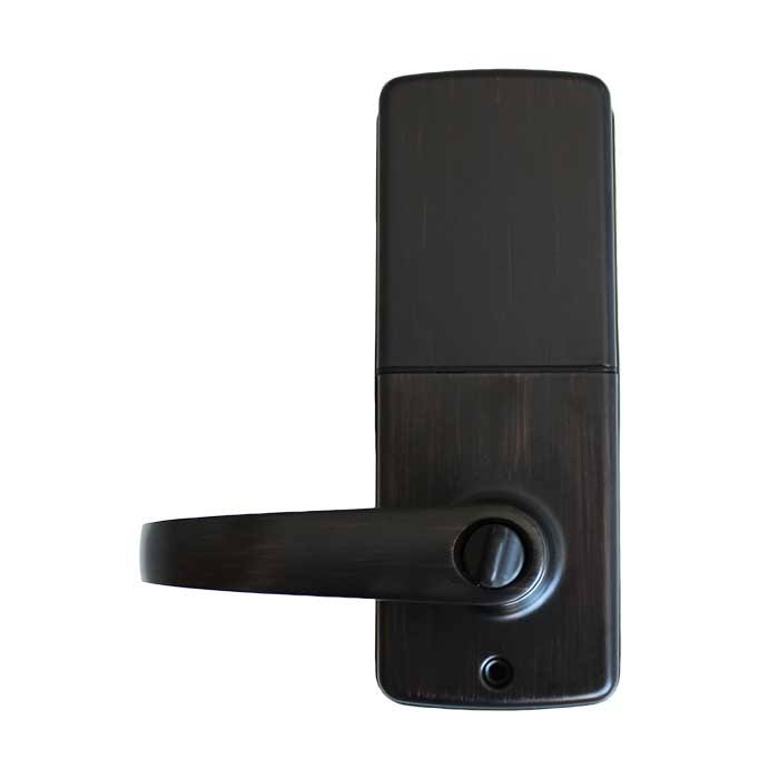 Bright Brass Electronic Lever Lock V69065