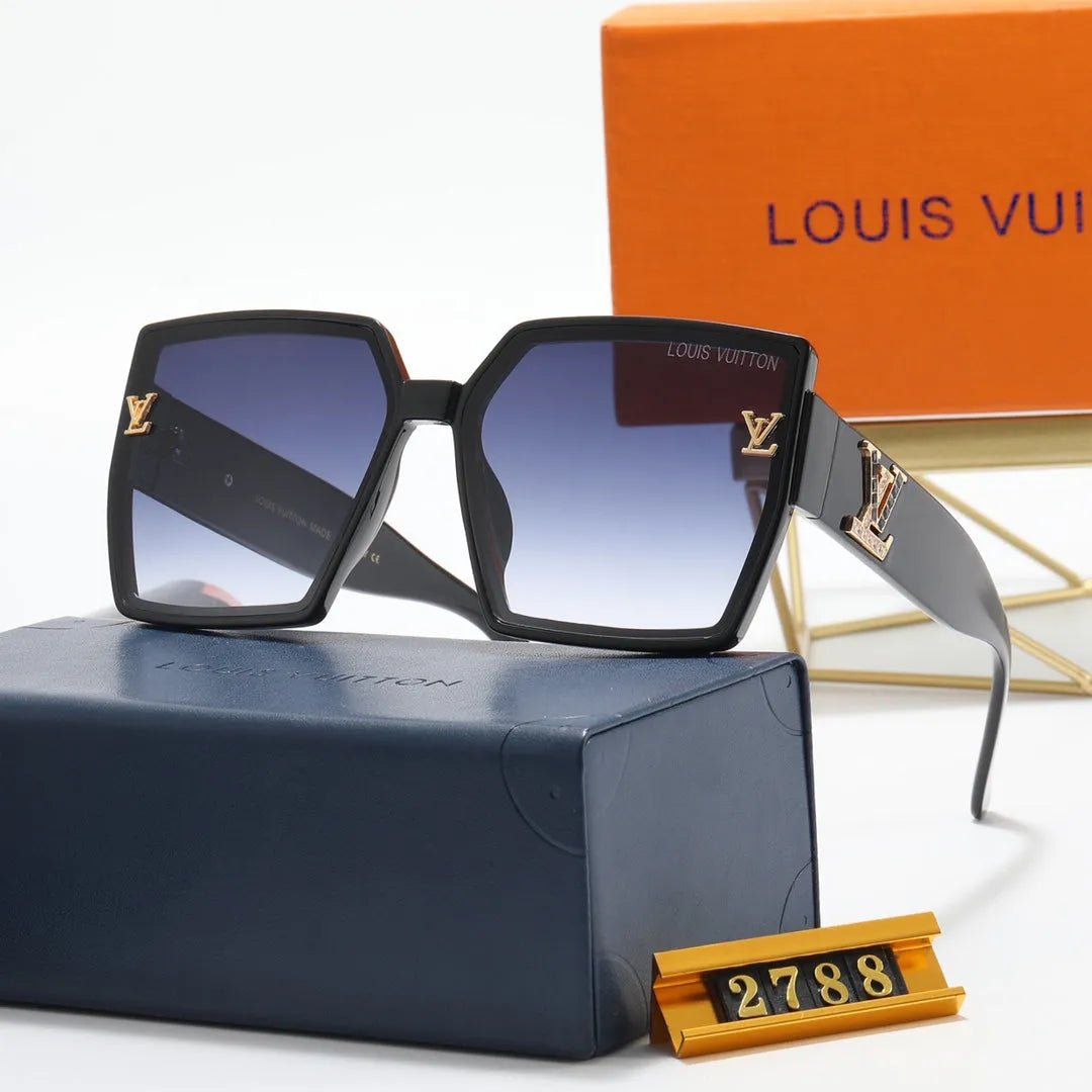 Square Rhinestone Polarized Sunglasses Q4930