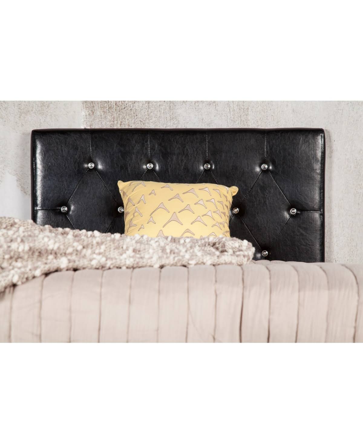 Twin Tufted Leather Headboard I94119
