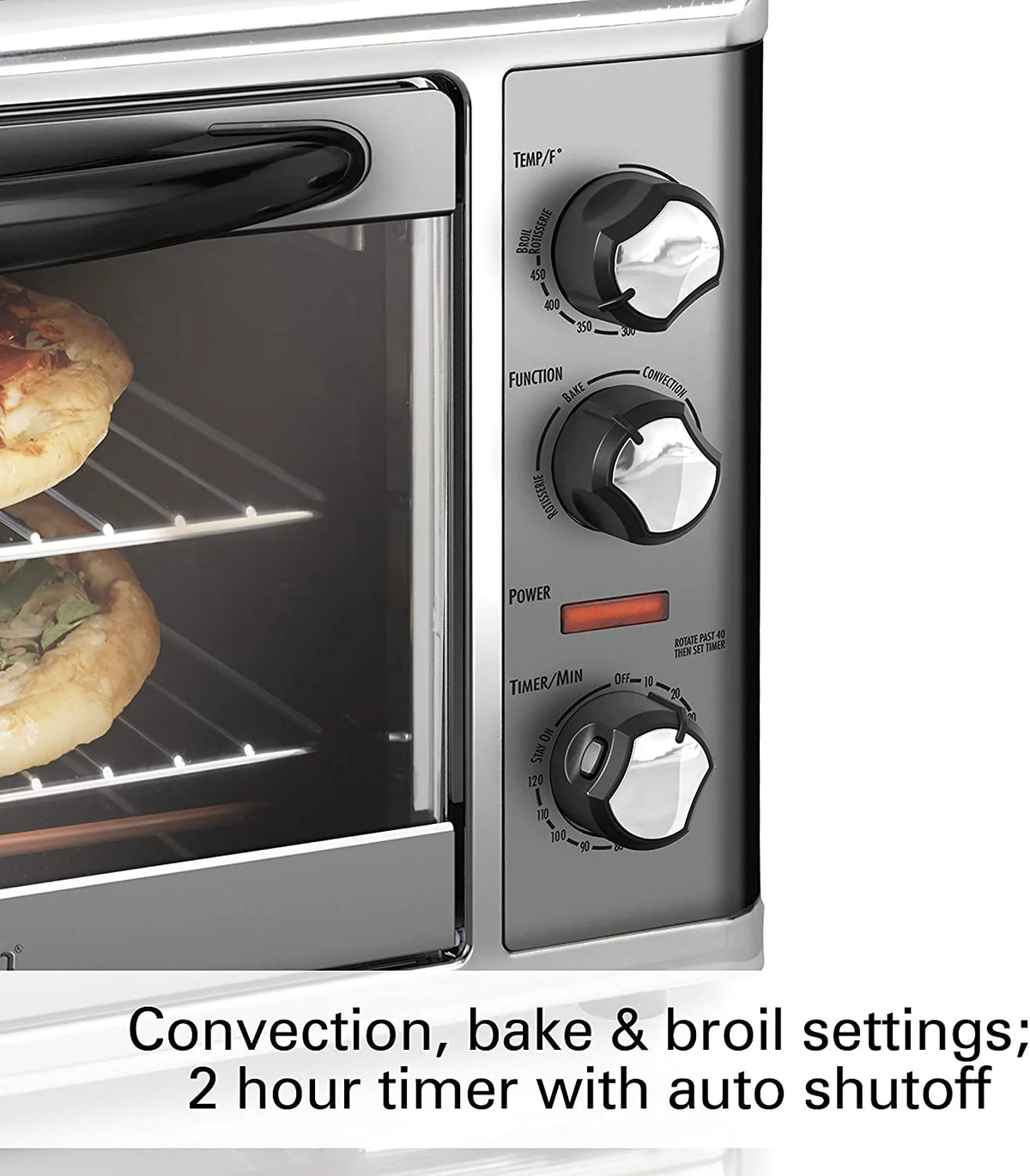 Convection Countertop Toaster Oven with Rotisserie, Extra-Large, Black and Stainless B28488