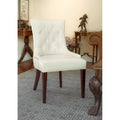 Tufted Chair Nickel Nail Head Cream U72137
