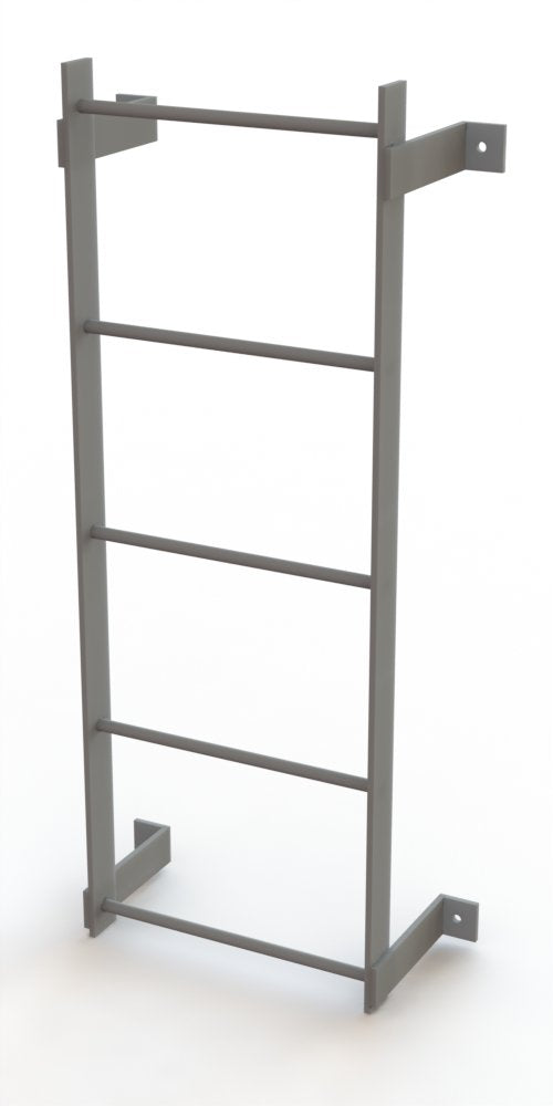Safety Yellow 8-Rung Fixed Steel Ladder V869848