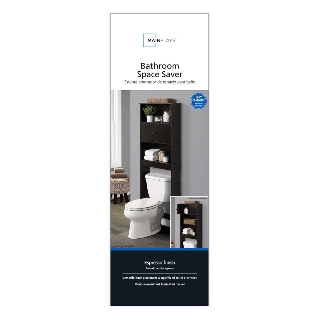White 3-Shelf Bathroom Space Saver Y58563