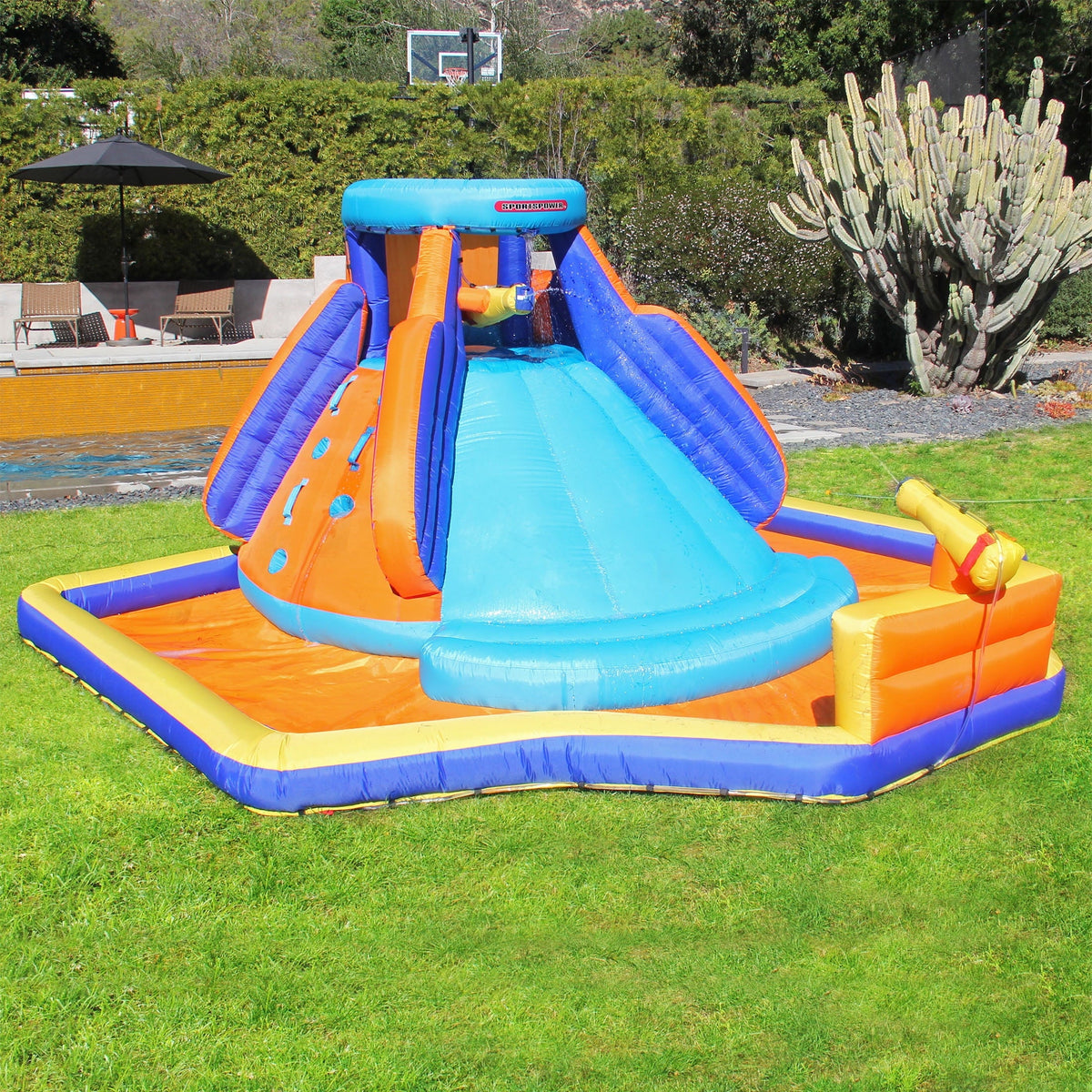 Inflatable Water Slide with Heavy Duty Blower J535