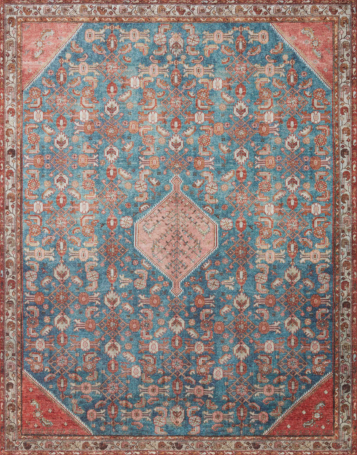 Marine Clay Rug 2.5' x 7'6 Q807