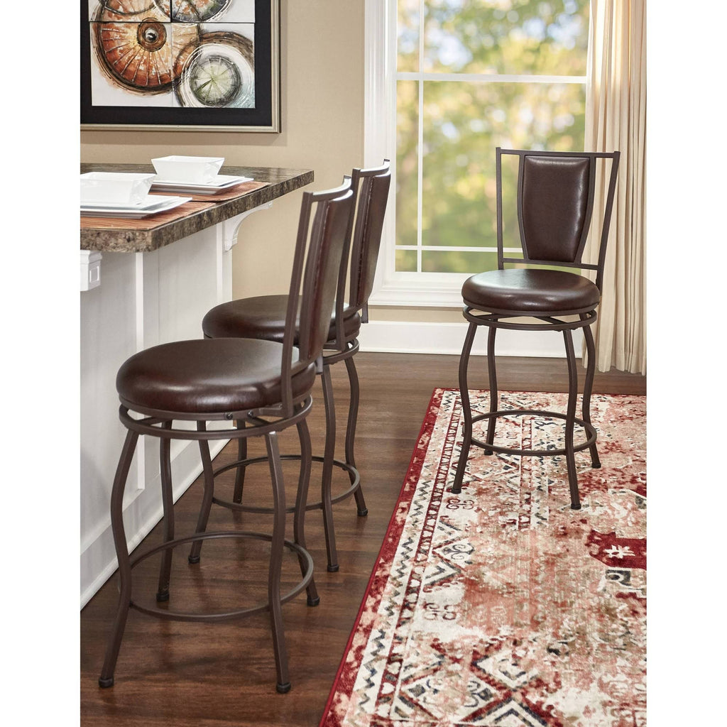 Adjustable Stool, Set of 3, Brown P61131