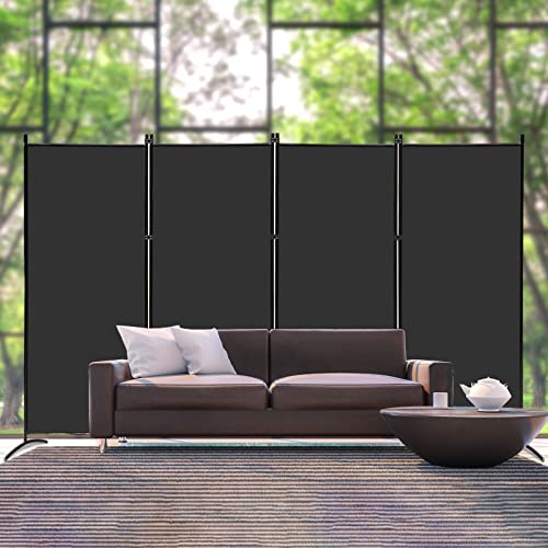 Black 3 Panel Folding Privacy Screen C443