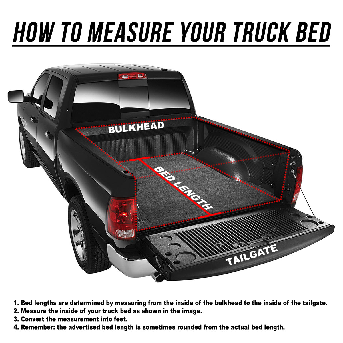 Adjustable Tri-Fold Soft Top Tonneau Cover P215