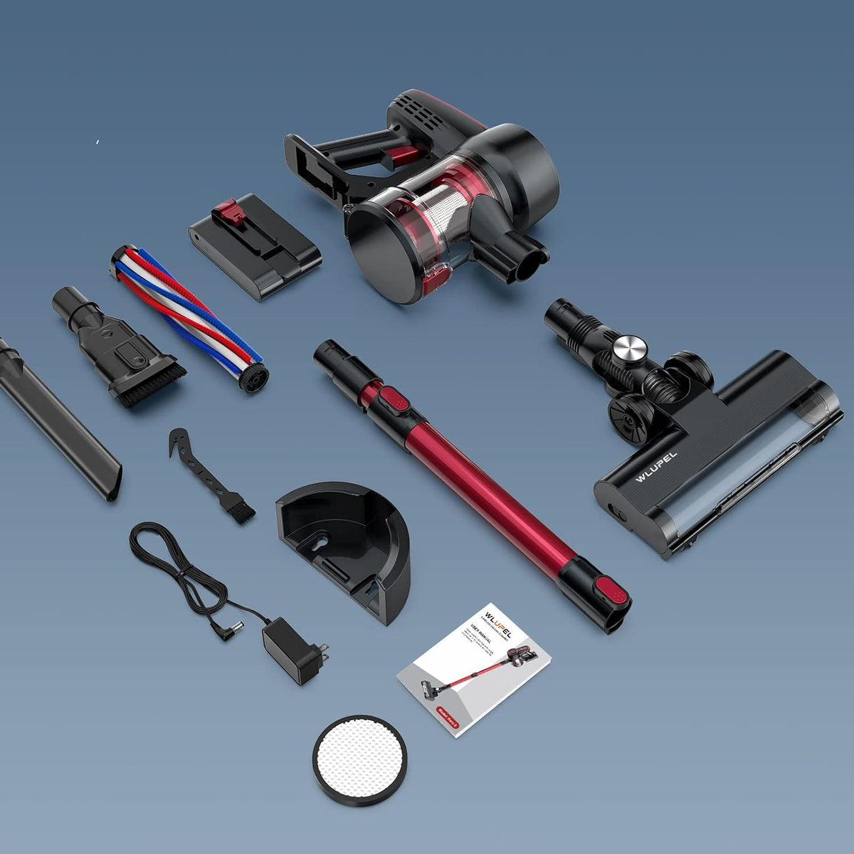 Cordless 250W Stick Vacuum Cleaner with LED Display Q2651