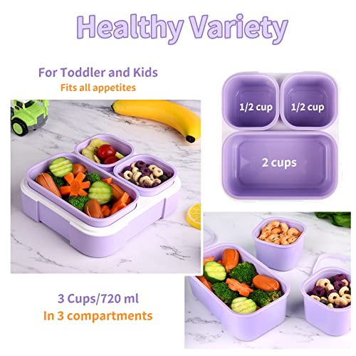 2 Pack 3-Compartment Bento Box Q53215