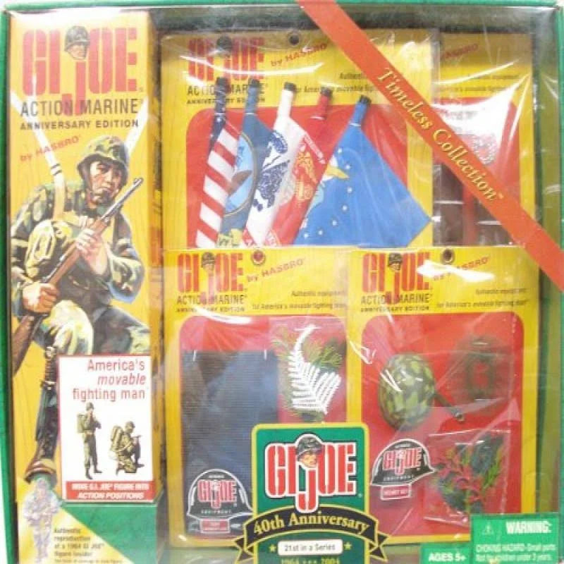 12 Gi Joe Action Marine and 4 Accessary Sets 40th Anniversary Figure E168554