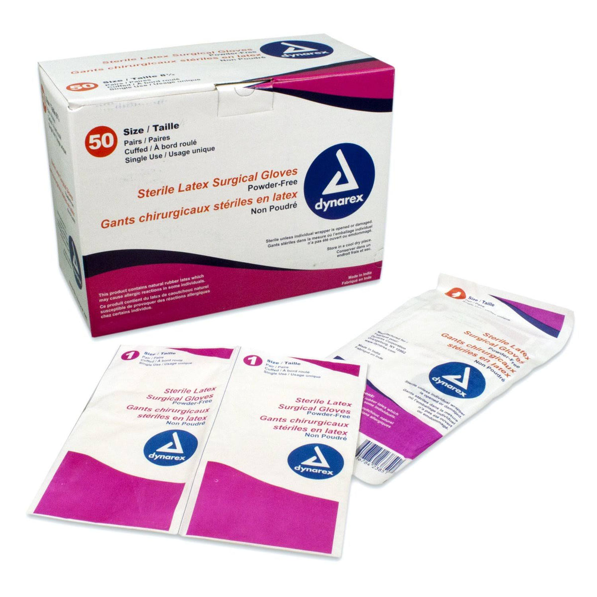 Sterile Latex Surgical Glove, Powder-Free, Size 8.0 I2058