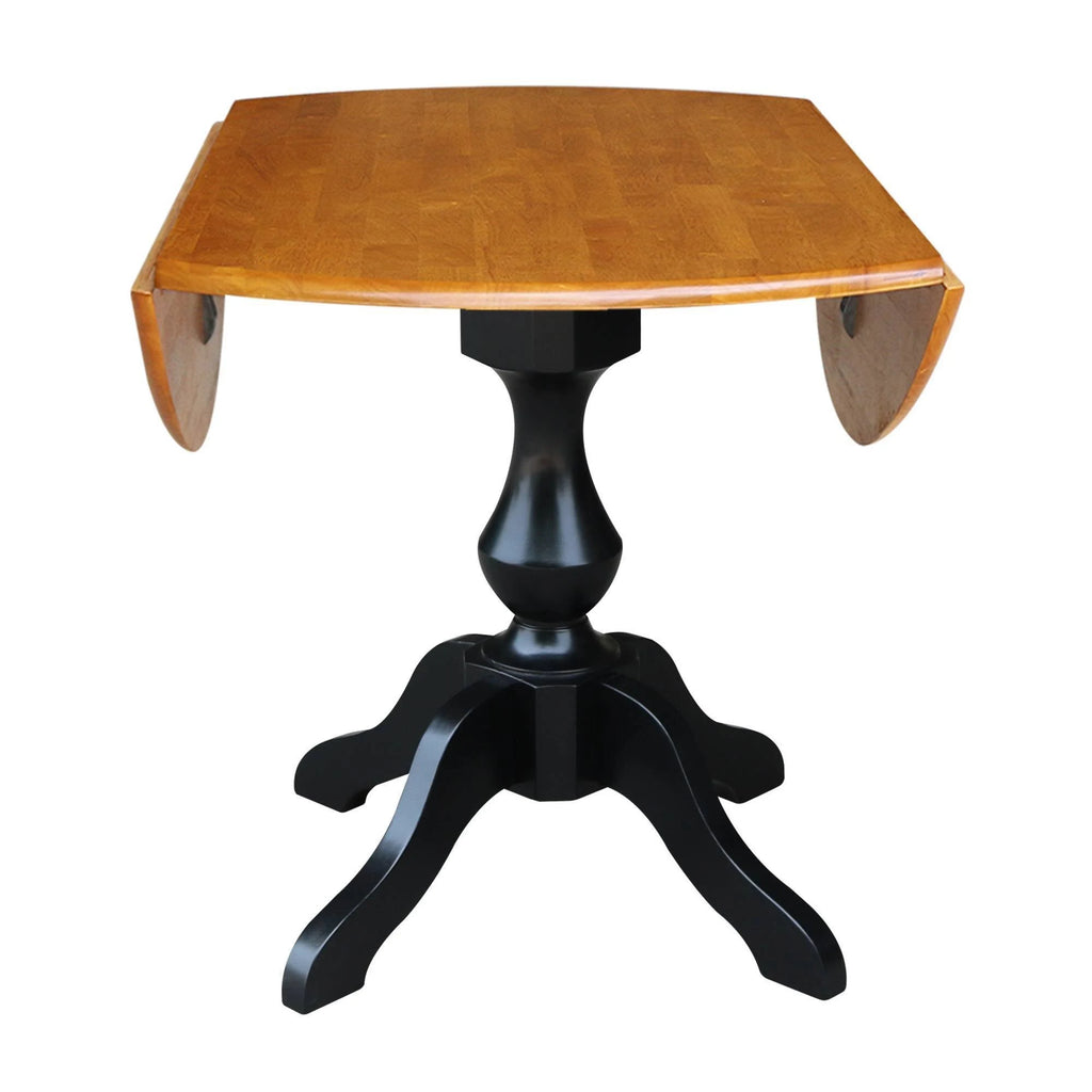Round Dual Drop Leaf Pedestal Table I368