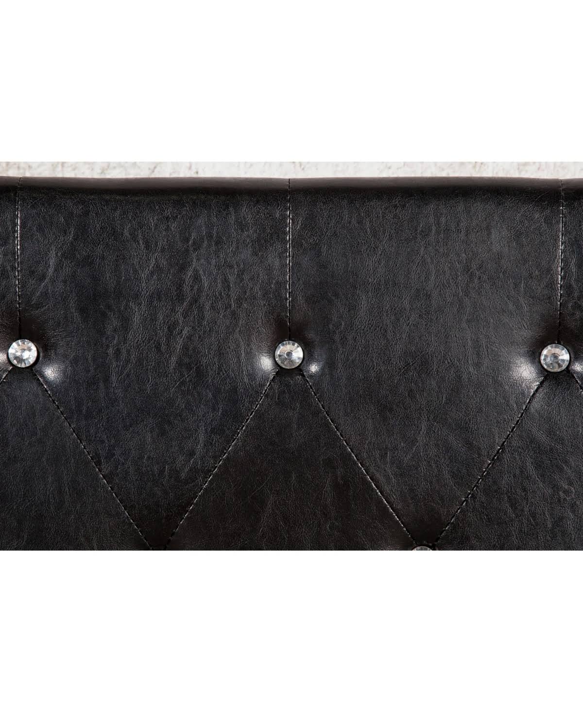 Twin Tufted Leather Headboard I94119