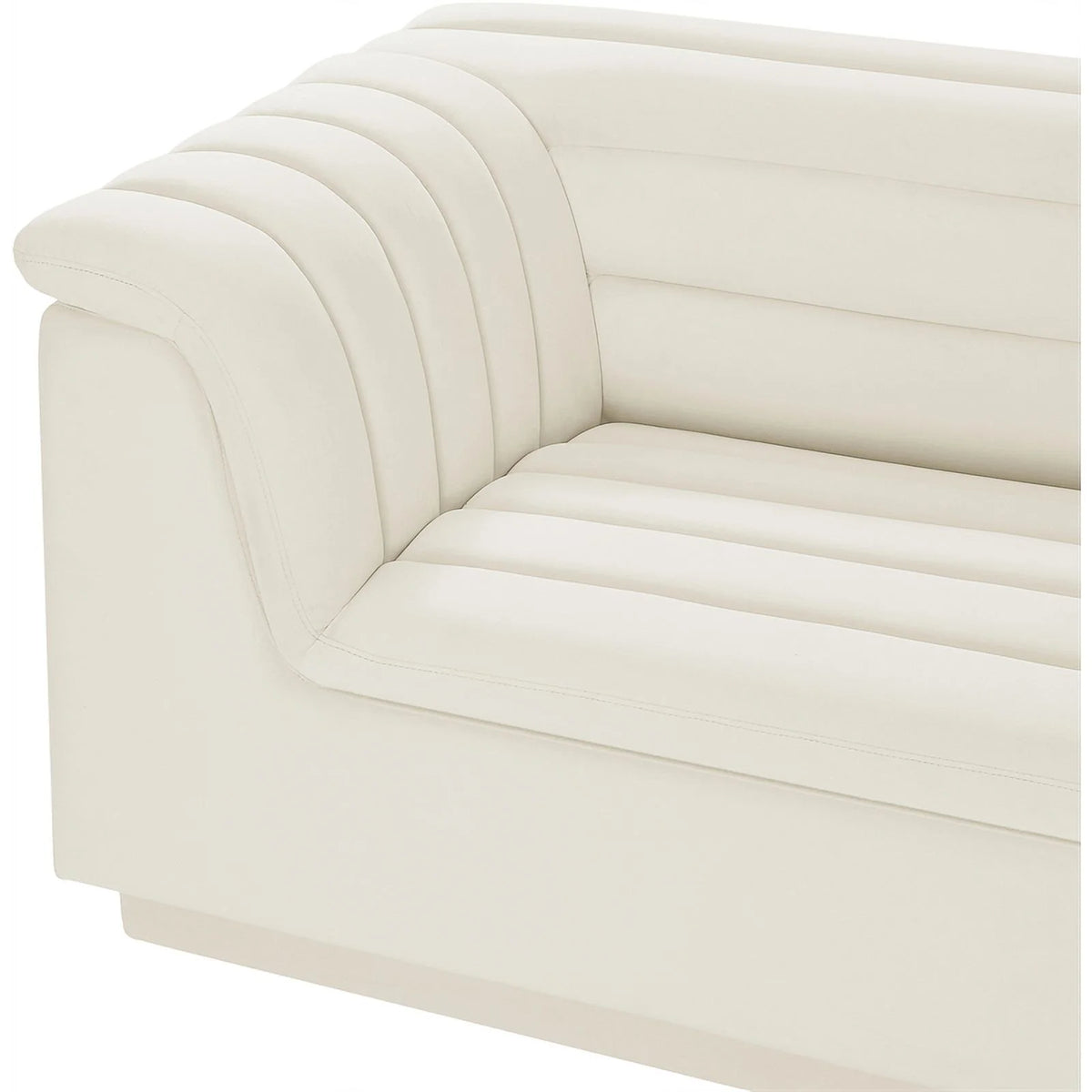 Cream Velvet Modular Sofa Z4478