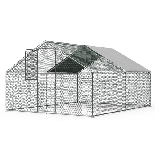 Large Walk in Metal Chicken Coop for 10 Chickens Z50552