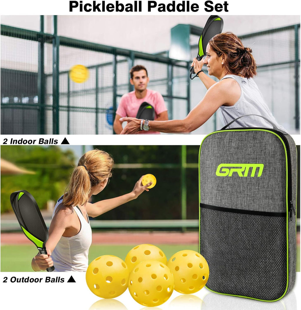 Set of 4 Graphite Pickleball Paddles with Carry Bag H41947