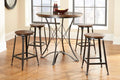 Round Counter Dining Table 36" L X 36" W X 36" H Brown F984016