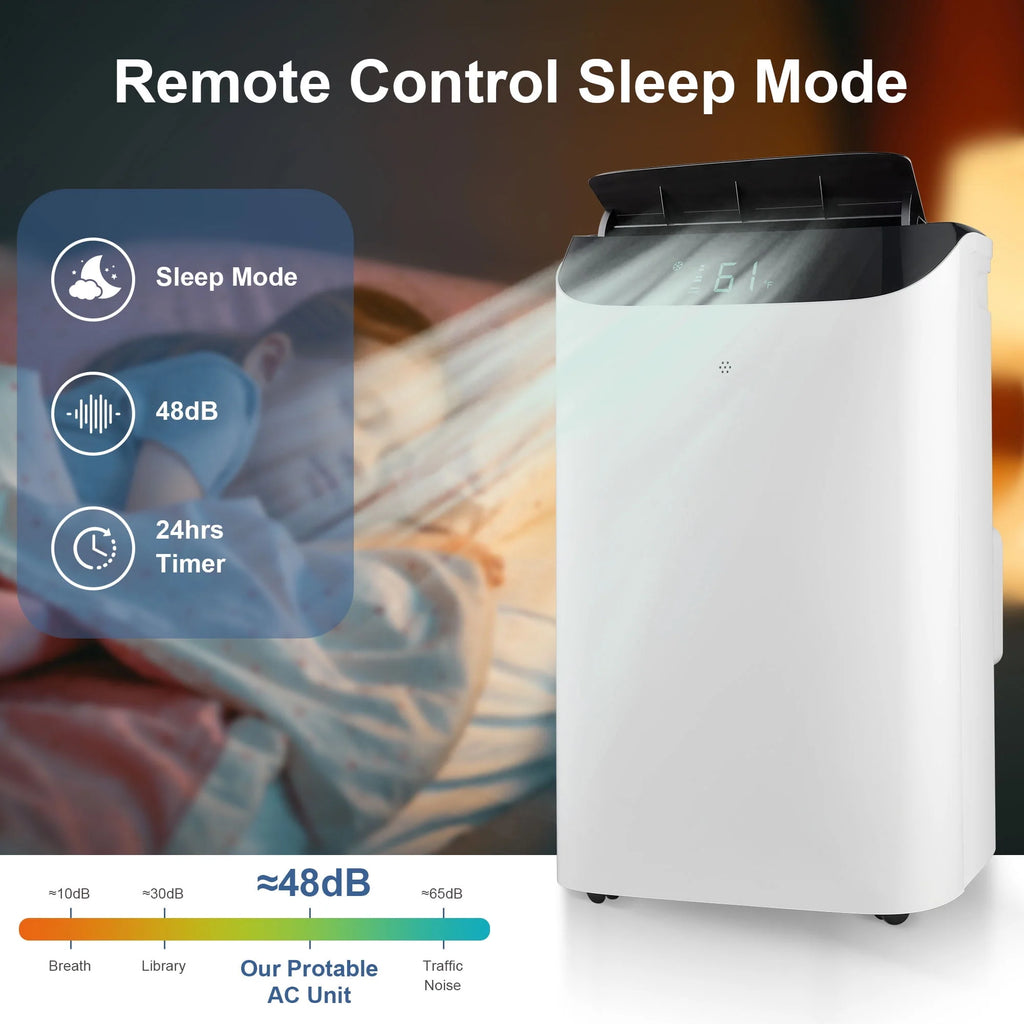 8000 BTU Portable Air Conditioner with Dehumidifier & Fan L8613
