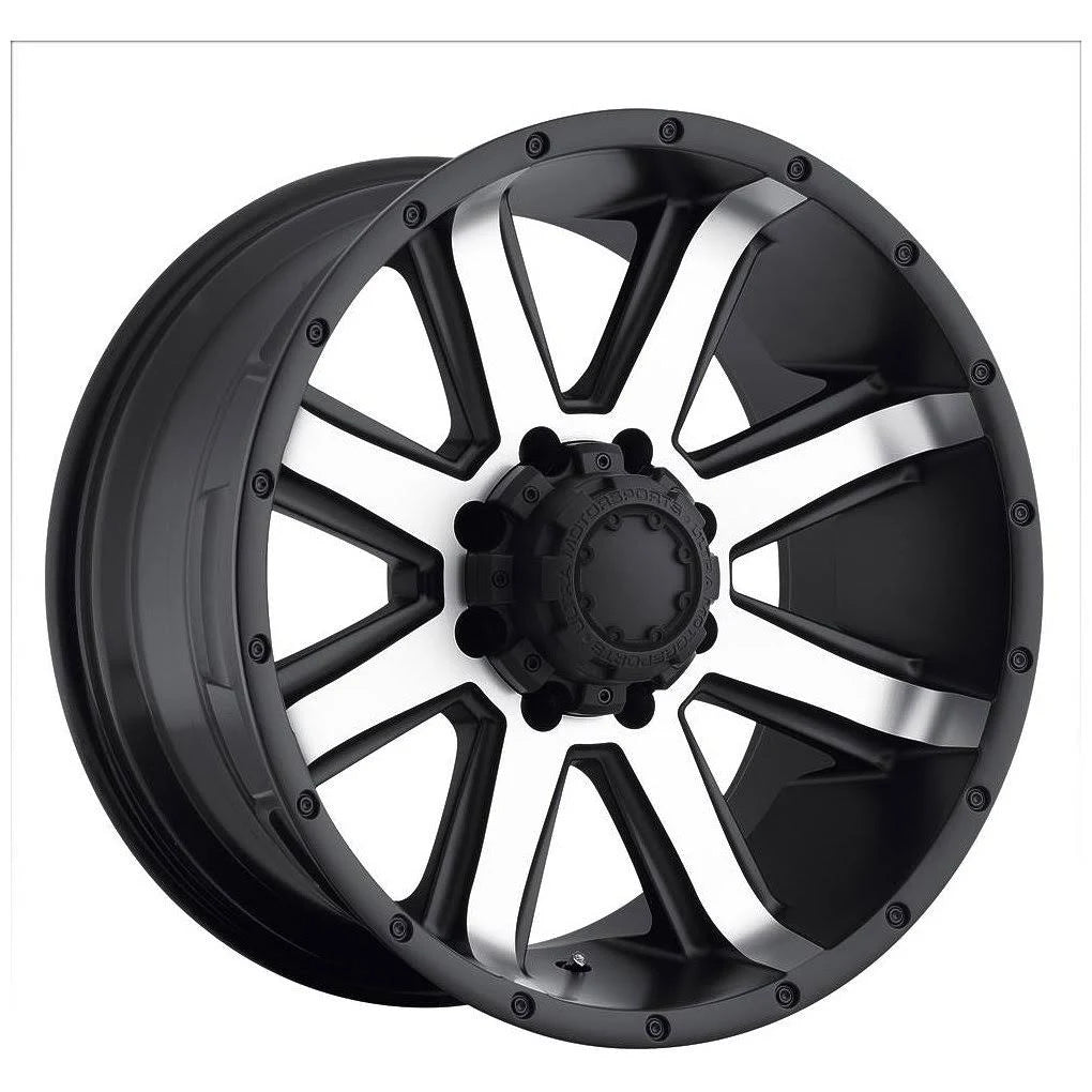17 x 8 in. Satin Black Crusher Wheel K156229