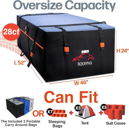23 cft. Waterproof Rooftop Cargo Carrier Bag S63049