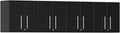 4-Piece Garage Wall Cabinet Kit in Midnight Black Metallic N285645