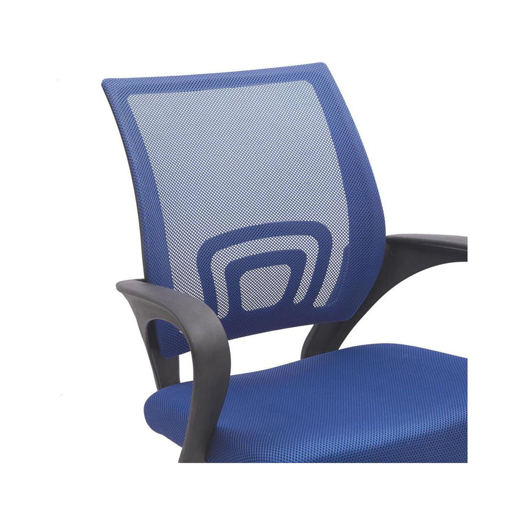 Blue Mesh Adjustable Office Chair with Lumbar Support T389